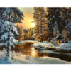 Snow Forest DIY Painting By Numbers Modern Wall Art